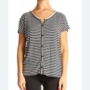 Rachel Zoe Striped All Day Wear Top Size XL
